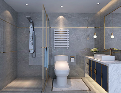 三室兩廳120平米 新房裝修 五星級(jí)酒店感覺(jué)又不失家庭的溫馨客衛(wèi)