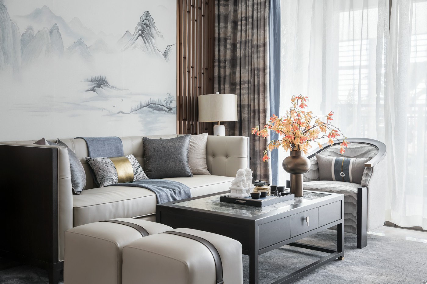 兩室一廳新房新中式裝修效果圖展示 兩室一廳新房新中式裝修效果圖展示